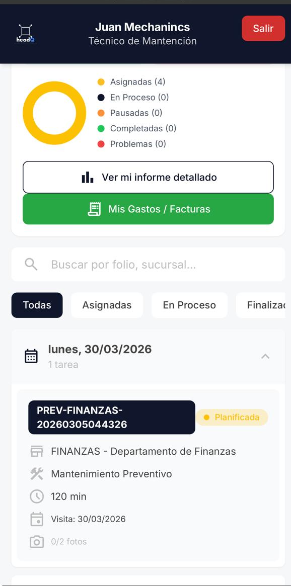 App móvil headQ
